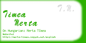 timea merta business card